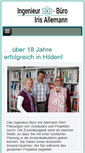 Mobile Screenshot of ib-allemann.de